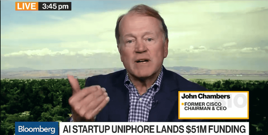 John Chambers Speaks About Uniphore on Bloomberg TV