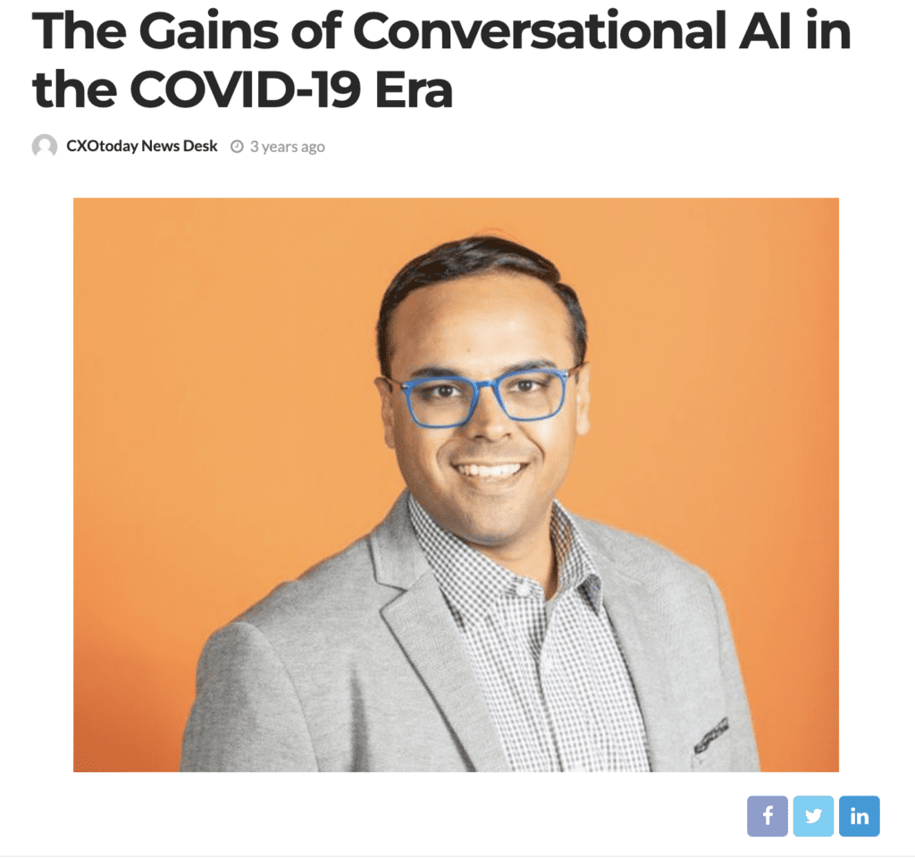 the gains of conversational AI during COVID
