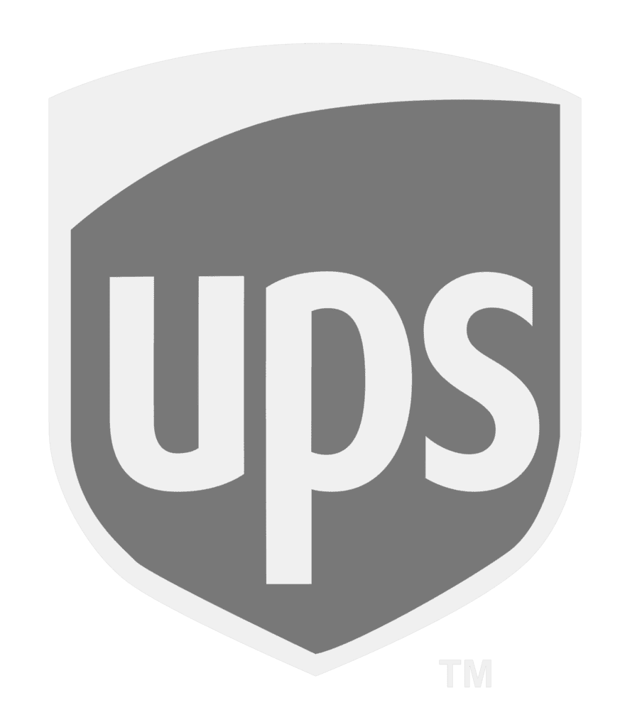 The UPS logo on a green background signifies proactive customer service.