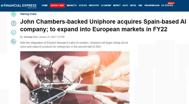 Uniphore acquires Spanish AI enterprise