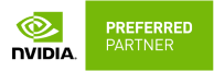 Nvidia logo adjacent to the SEO text "preferred partner" in a green and white color scheme.