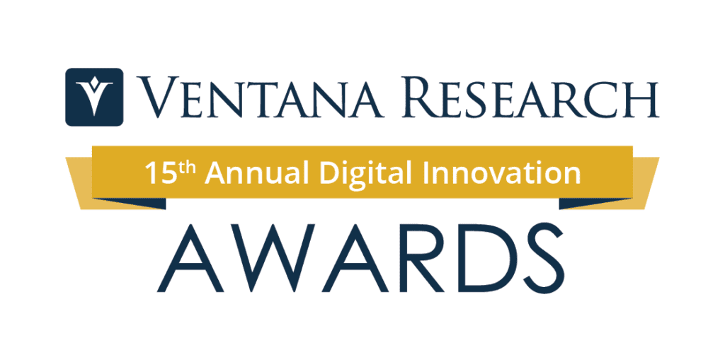 Ventana research's 15th annual digital innovation awards.
