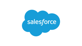A white background featuring the salesforce logo.