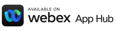 The webex app hub logo is now available for Sales Meetings on webex app hub.