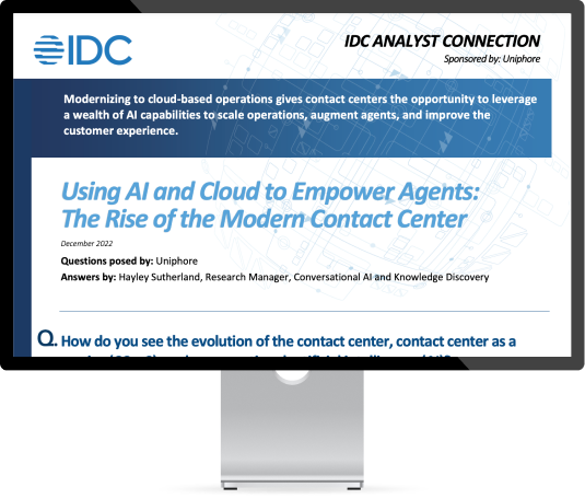 Harnessing the power of AI and cloud technology, agents in the modern contact center are being empowered to operate more efficiently and effectively. This transformation is shaping the competitive landscape and has caught the attention of G