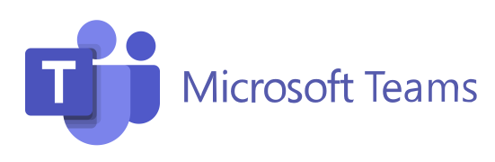Microsoft teams logo on a black background.