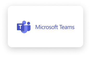 Logo of Microsoft Teams, a team collaboration platform, on a white background.