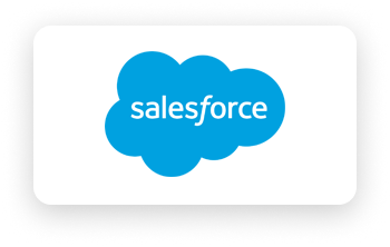 Logo of CRM software displayed on a blue cloud shape with white text, surrounded by a black rectangular border.