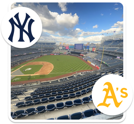 Arial view of NY Yankees stadium