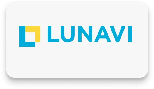 Lunavi logo inside block
