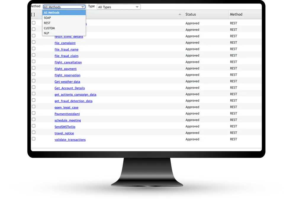 Self-Service Agent Screenshot