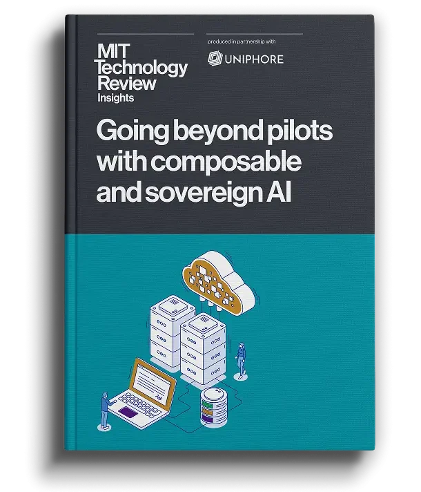 MIT Technology Review Insights Going Beyond Pilots with Composable and Sovereign AI Cover Image