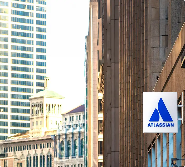 Atlassian location outside signage