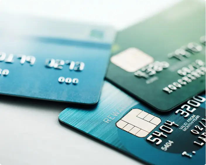 Pile of Credit or Debit cards